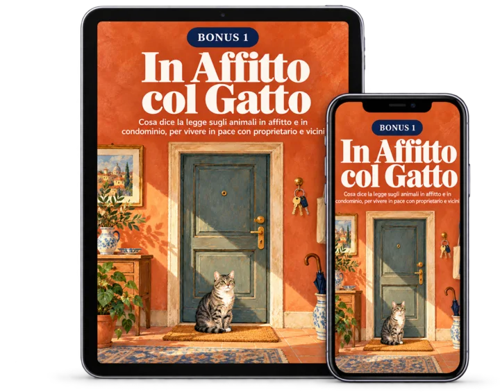 Bonus 1 · In Affitto col Gatto, su tablet e telefono